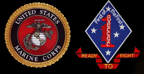 First Battalion First Marines Foundation logo. Links to First Battalion First Marines Foundation website.